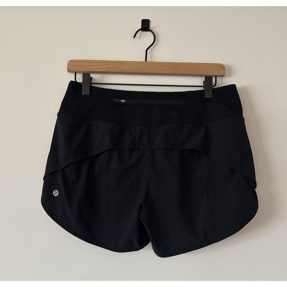Lululemon Women's Black Shorts Size 6 TALL Gym Workout Running Sporty‎